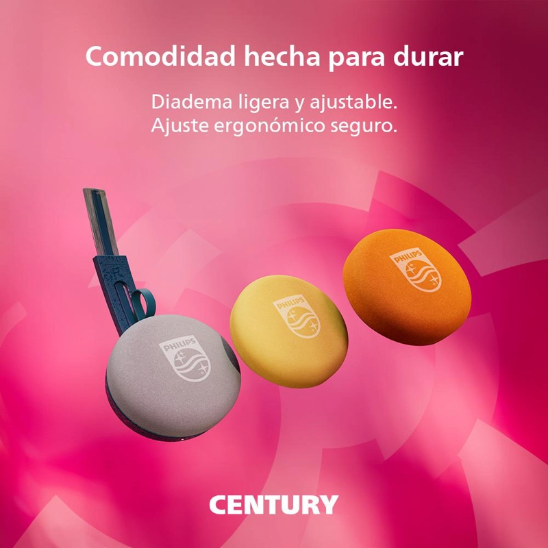 AUDIFONOS BLUETOOTH PHILIPS RINGO TAH2000 TURQUESA - 6