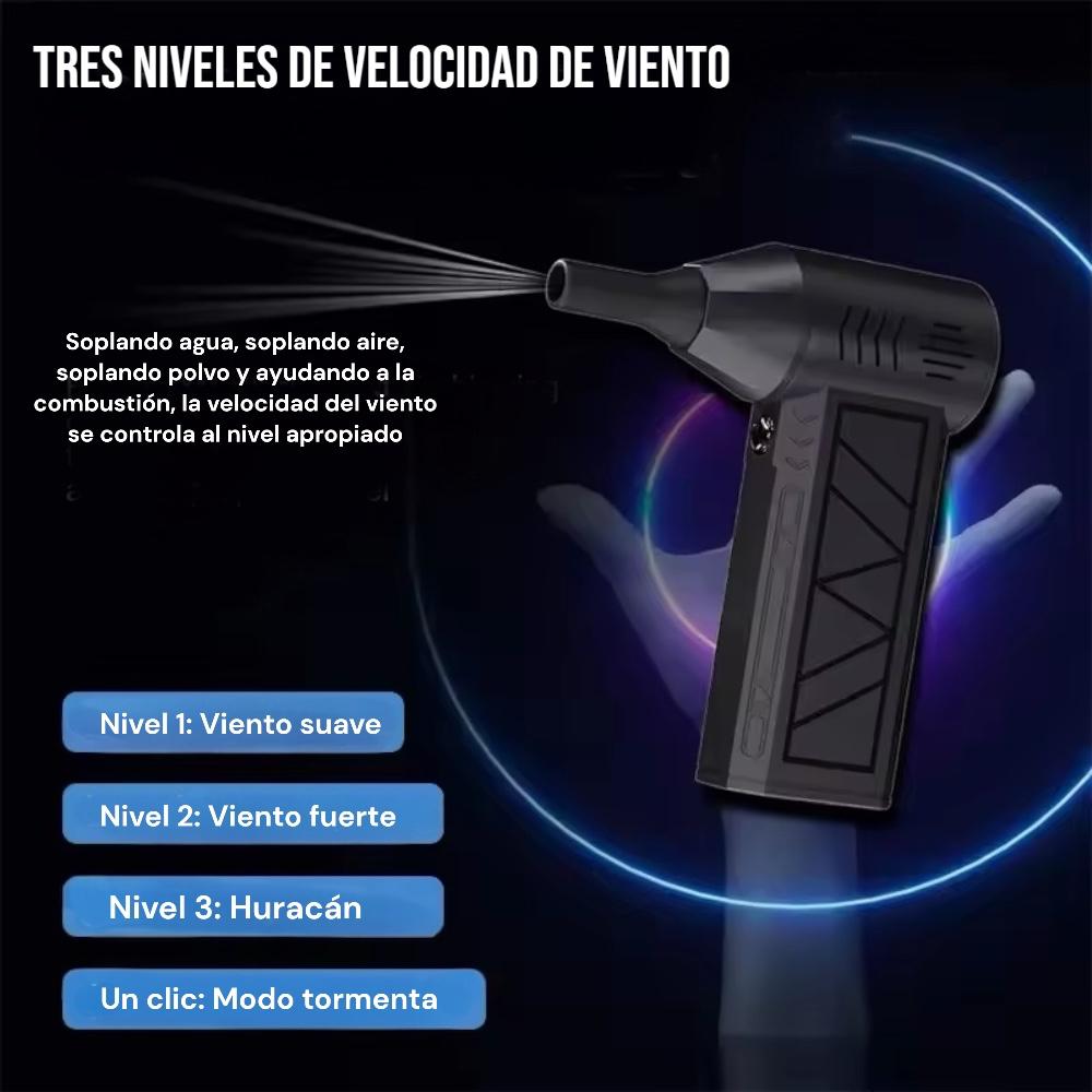 SOPLADOR TURBO JET INALÁMBRICO PARA BARBERIA - PELUQUERIA Y TODO USO - 6