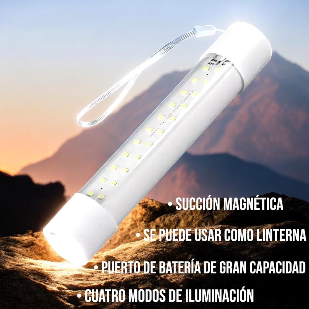LÁMPARA TUBO LED DE EMERGENCIA SOLAR RECARGABLE Y USB MAGNÉTICA - 2