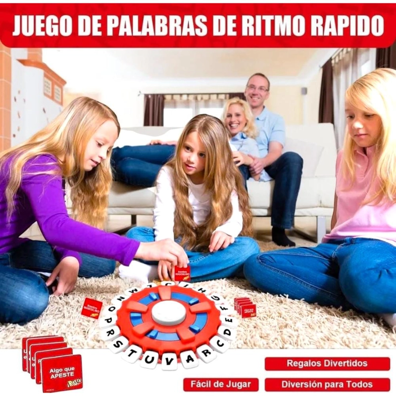 JUEGO DE MESA ABCDARIO! PIENSA RAPIDO FAMILIAR ESPAÑOL - 3