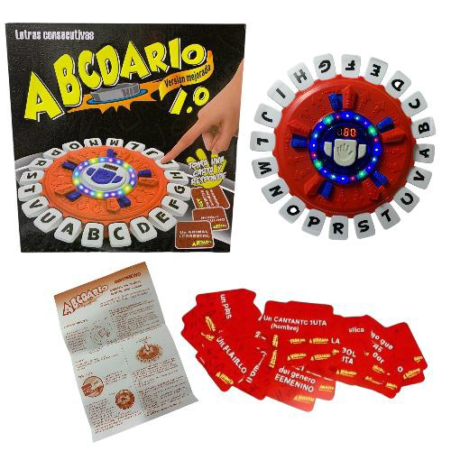 JUEGO DE MESA ABCDARIO ELECTRONICO VERSION MEJORADA LUCES FAMILIAR ESPAÑOL - 1