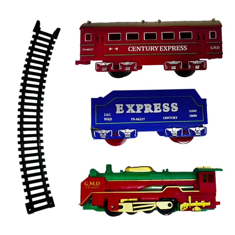 TREN ELE CTRICO NAVIDEÑO LUCES DECORATIVO 13 PCS - 2