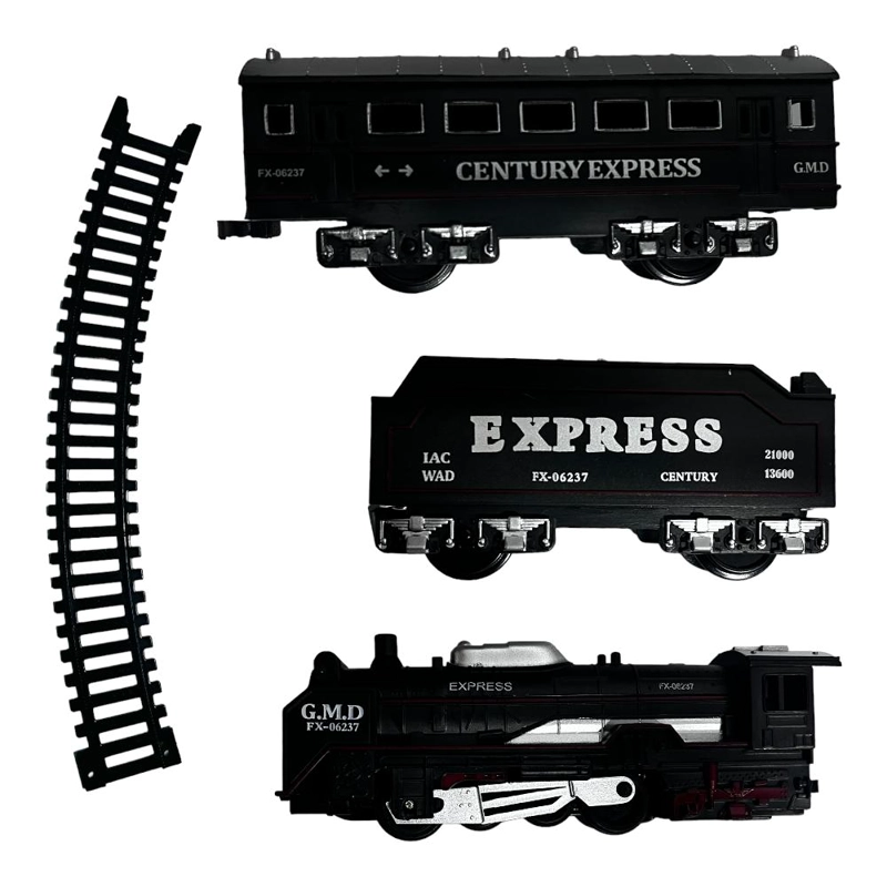 TREN ELE CTRICO NAVIDEÑO LUCES DECORATIVO 13 PCS - 3