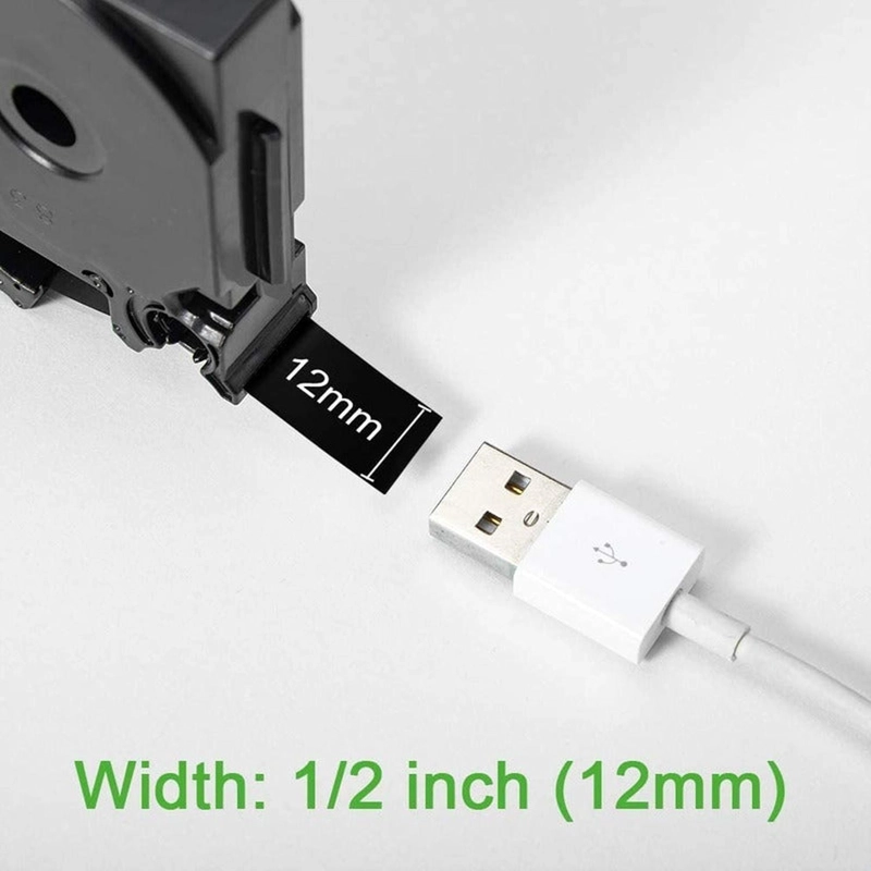 CINTA LUMIPETS TZE-335 PARA ROTULADORA BROTHER MODELO PT 12MM X 8M - 3