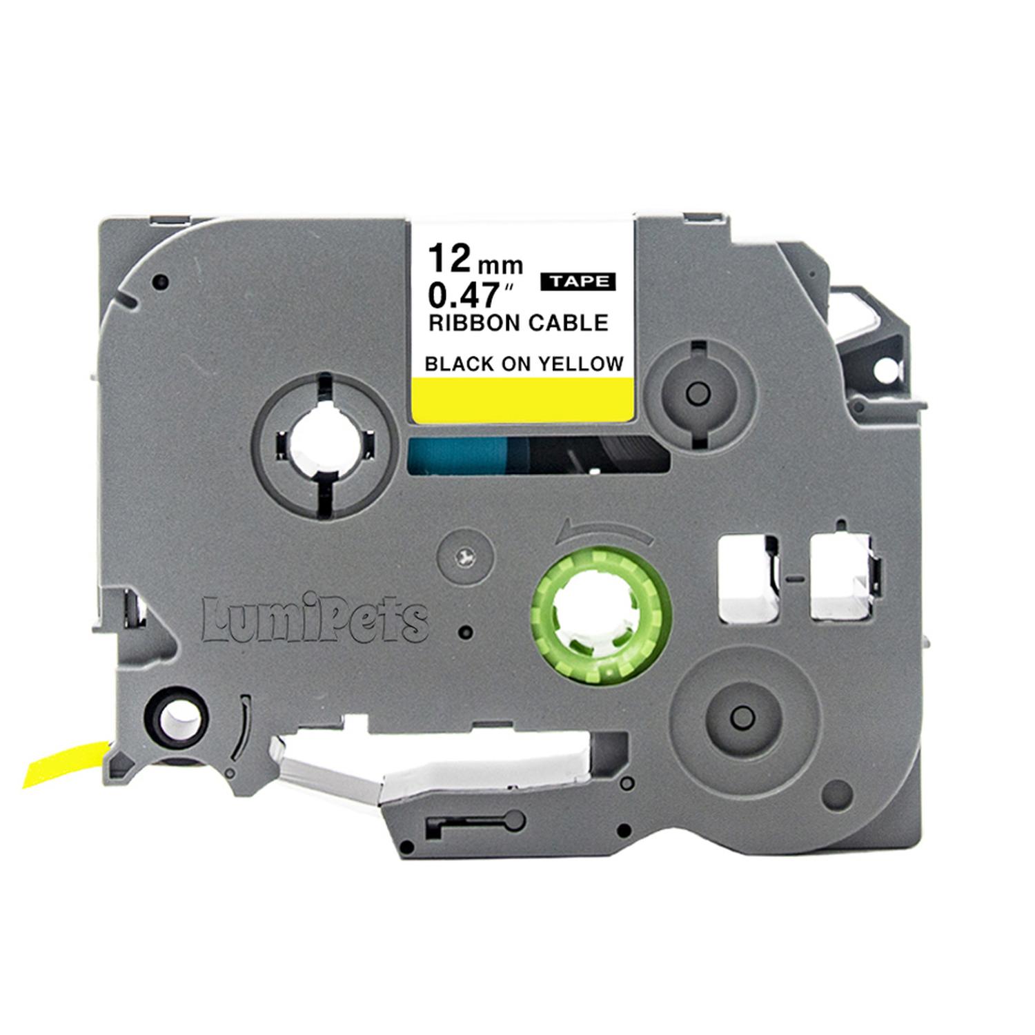 CINTA LUMIPETS TZE-FX631 PARA ROTULADORA BROTHER MODELO PT 12MM X 8M - 1