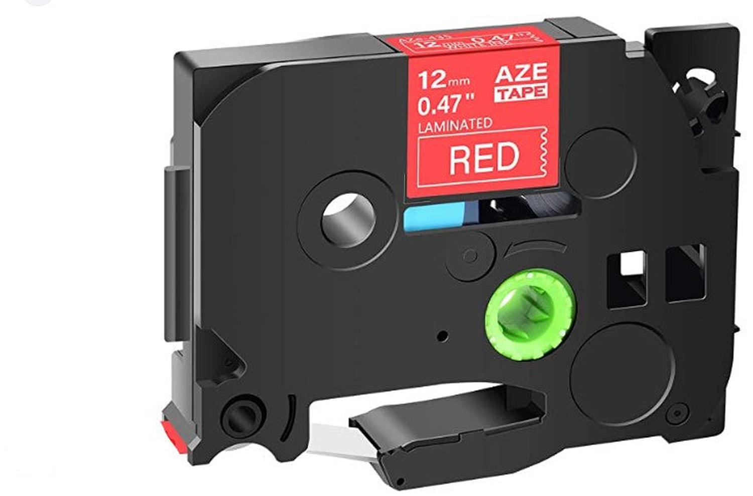CINTA LUMIPETS TZE-435 PARA ROTULADORA BROTHER MODELO PT 12MM X 8M - 1