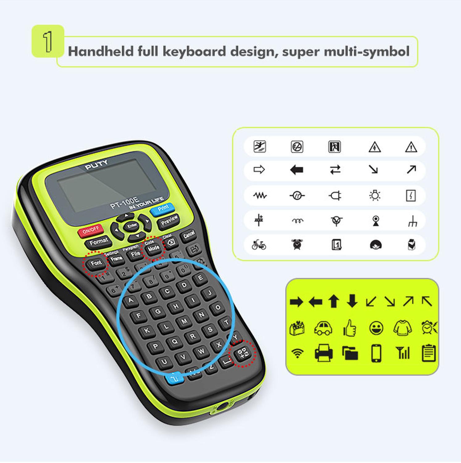 ROTULADORA INDUSTRIAL CINTAS TZE HSE | AUTOMATICA BATERIA RECARGABLE TEXTO COD BARRAS QR - 6