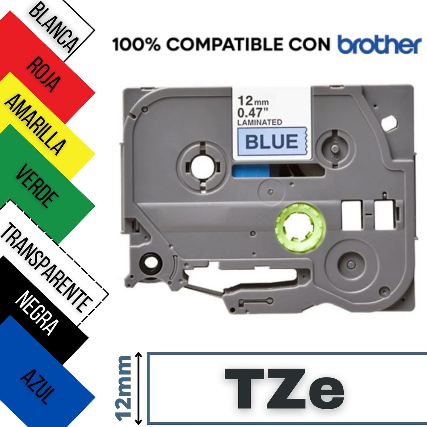 CINTA ETIQUETADORA LUMIPETS TZE ALTERNATIVA 12MM X 8M VARIOS COLORES Azul