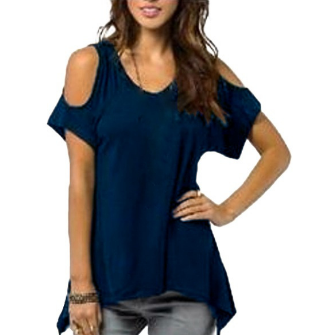 BLUSA MUJER KADRIHEL ROJO SUELTA CASUAL IDEAL PARA FIESTA COCTEL BODA T024 - 1