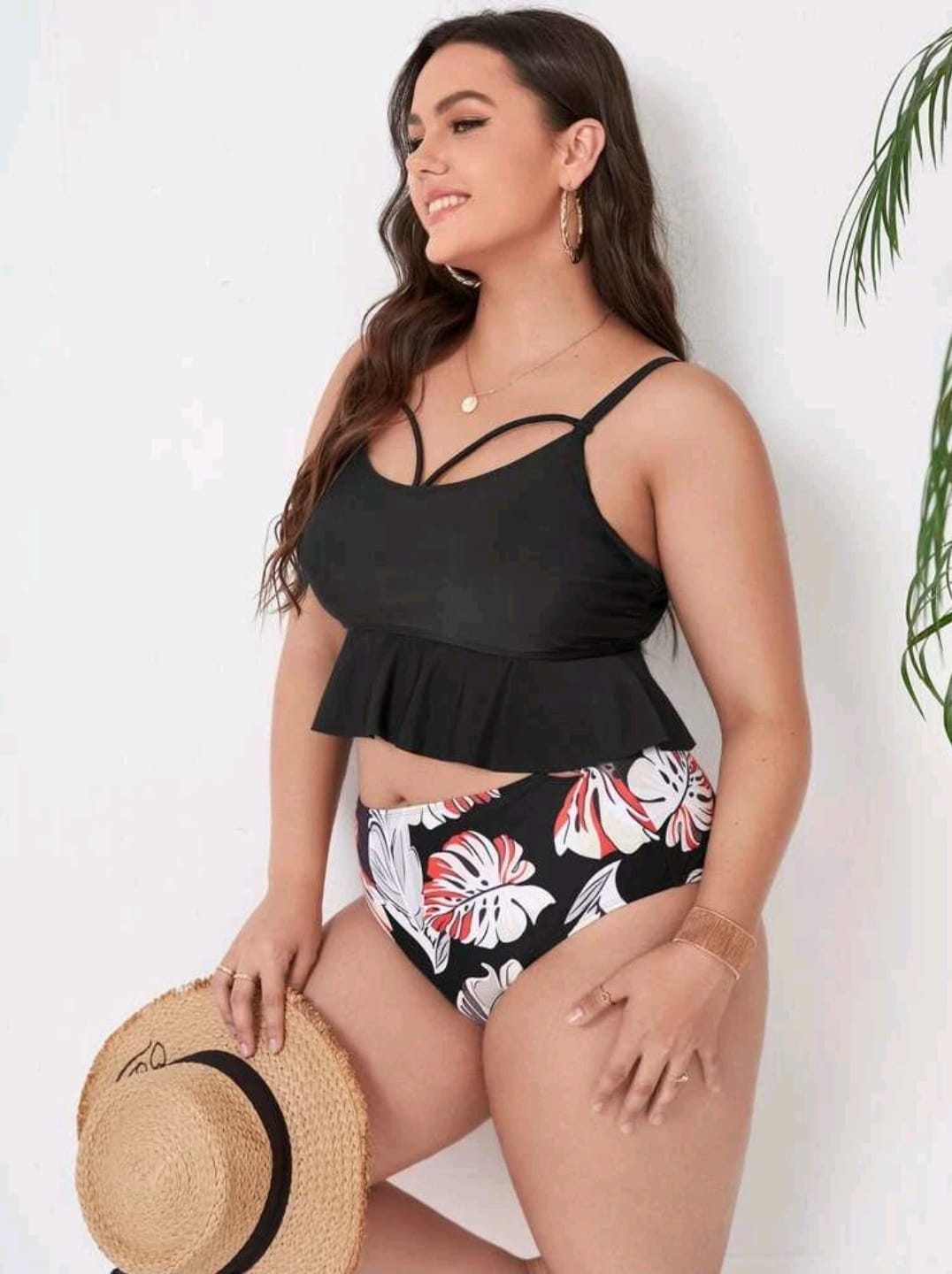 TRAJE DE BAÑO MUJER KADRIHEL T032 TRAJE DE BANO 2 PIEZAS BIKINI ALTO - 2