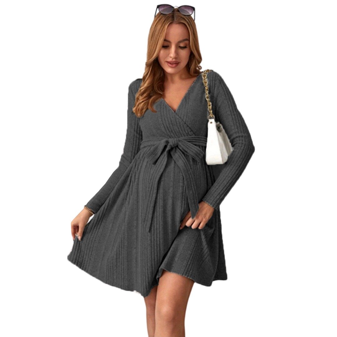 VESTIDO CORTO MUJER KADRIHEL NEGRO I015 MANGA LARGA INVIERNO OTOÑO BUCANERAS - 1