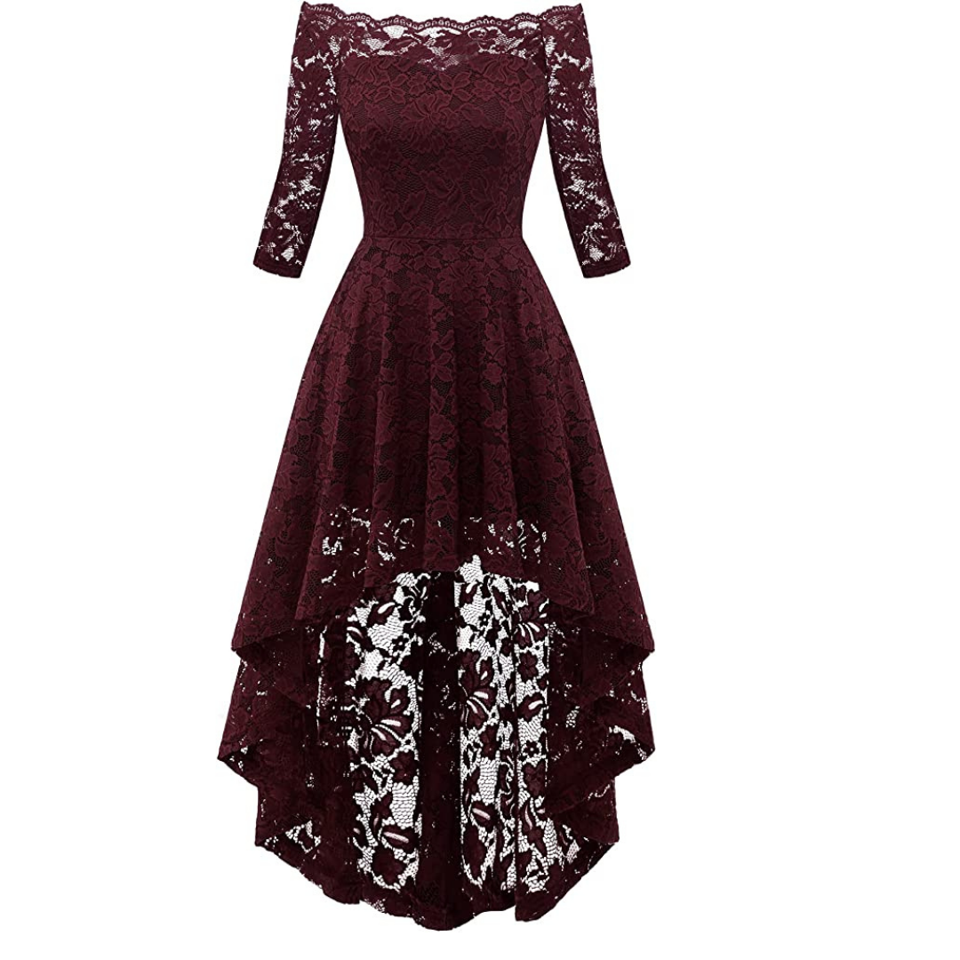 VESTIDO ASIMETRICO IDEAL PARA FIESTA GALA COCTEL BODA VA005 - 1