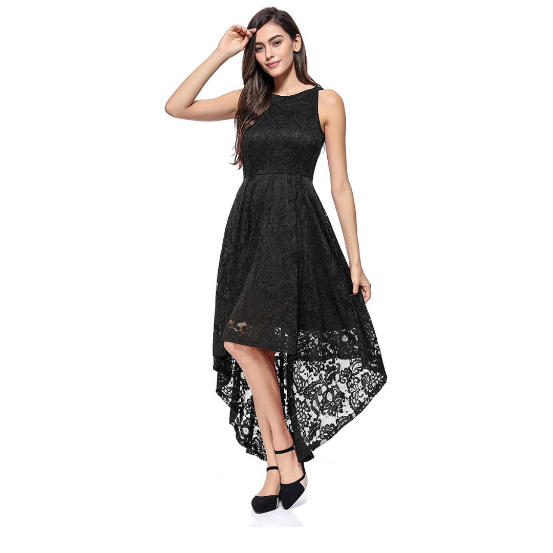 VESTIDO ASIMETRICO IDEAL PARA FIESTA GALA COCTEL BODA VA006 - 1