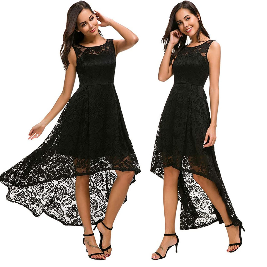 VESTIDO ASIMETRICO IDEAL PARA FIESTA GALA COCTEL BODA VA009 - 1