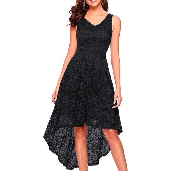 VESTIDO ASIMETRICO IDEAL PARA FIESTA GALA COCTEL BODA VA004 - 1