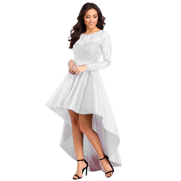 VESTIDO ASIMETRICO IDEAL PARA FIESTA GALA COCTEL BODA VA007 - 1