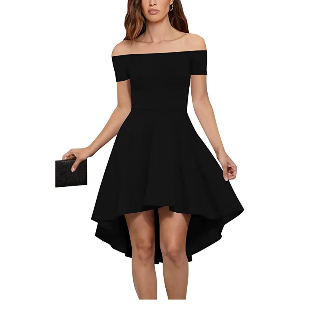 VESTIDO ASIMETRICO IDEAL PARA FIESTA GALA COCTEL BODA VA010 - 1