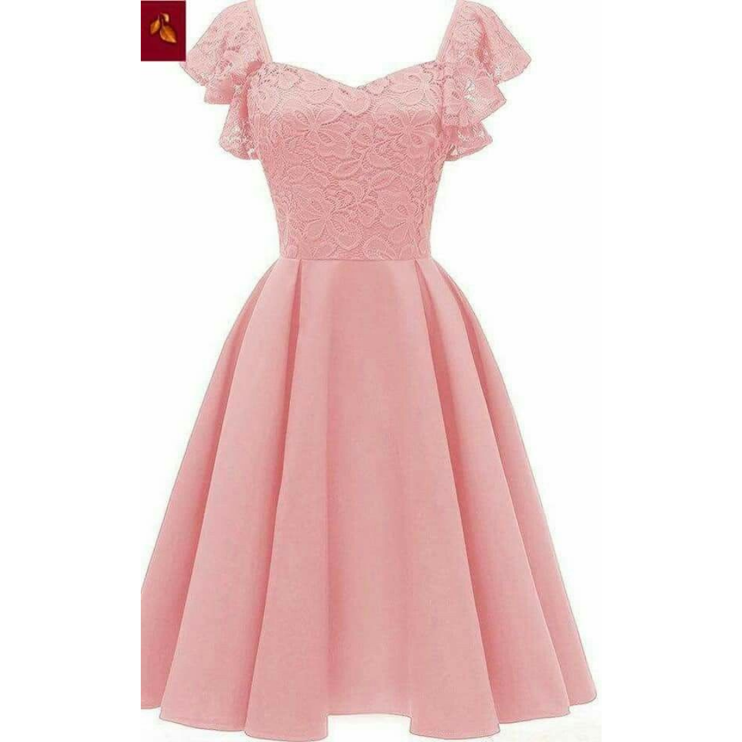 VESTIDO ACAMPANADO IDEAL PARA FIESTA GALA COCTEL BODA VC001 - 1