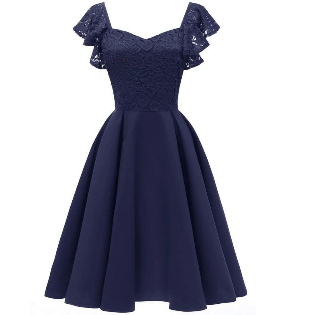 VESTIDO ACAMPANADO IDEAL PARA FIESTA GALA COCTEL BODA VC001 - 1