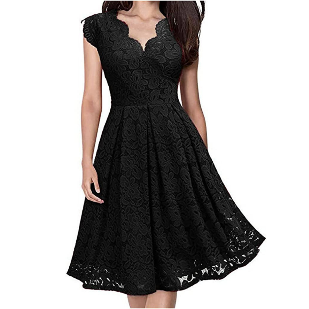 VESTIDO ACAMPANADO IDEAL PARA FIESTA GALA COCTEL BODA VC011 - 1