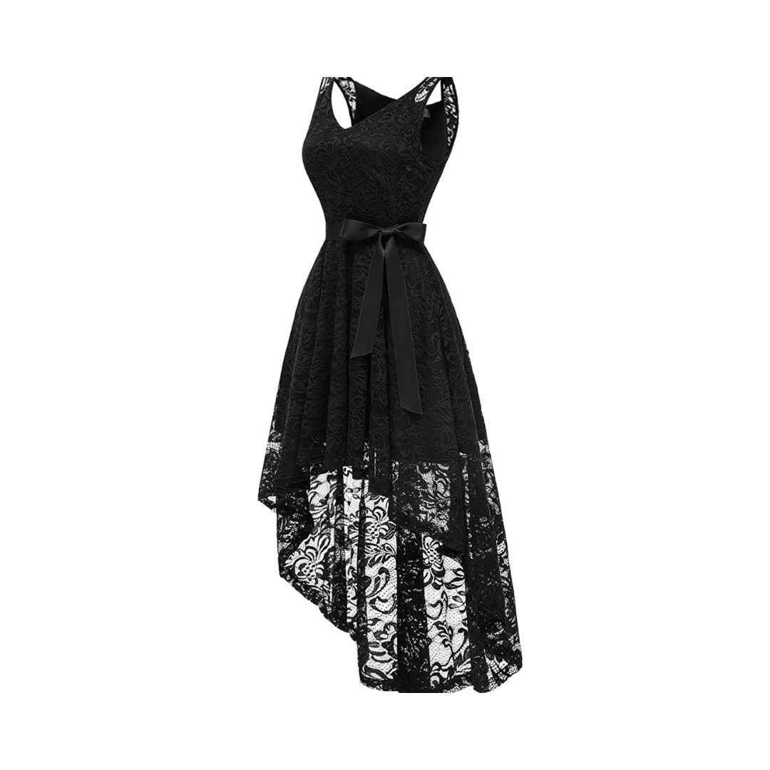 VESTIDO ASIMETRICO MUJER KADRIHEL AZUL ELECTRICO IDEAL PARA FIESTA GALA COCTEL BODA VA016 - 1