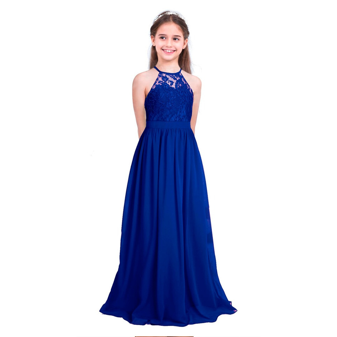 VESTIDO ASIMETRICO NIÑA KADRIHEL BLANCO DE GASA IDEAL PARA FIESTA BAUTIZO COMUNION MATRIMONIO N017 - 1