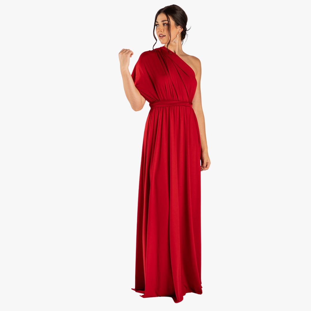 VESTIDO LARGO MUJER KADRIHEL BURDEO IDEAL PARA FIESTA GALA COCTEL BODA VL003 - 1