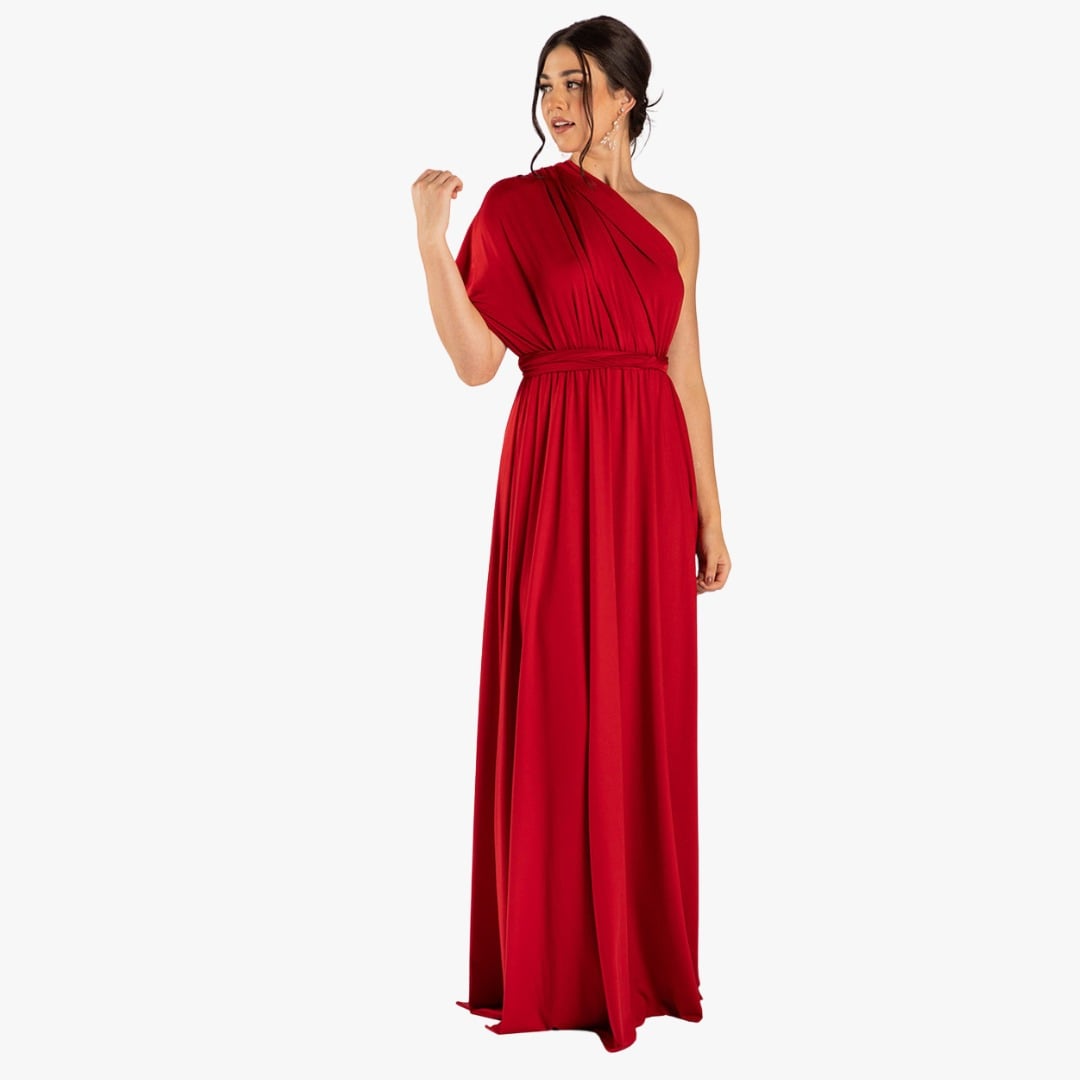 VESTIDO LARGO MUJER KADRIHEL BURDEO IDEAL PARA FIESTA GALA COCTEL BODA VL003 - 1