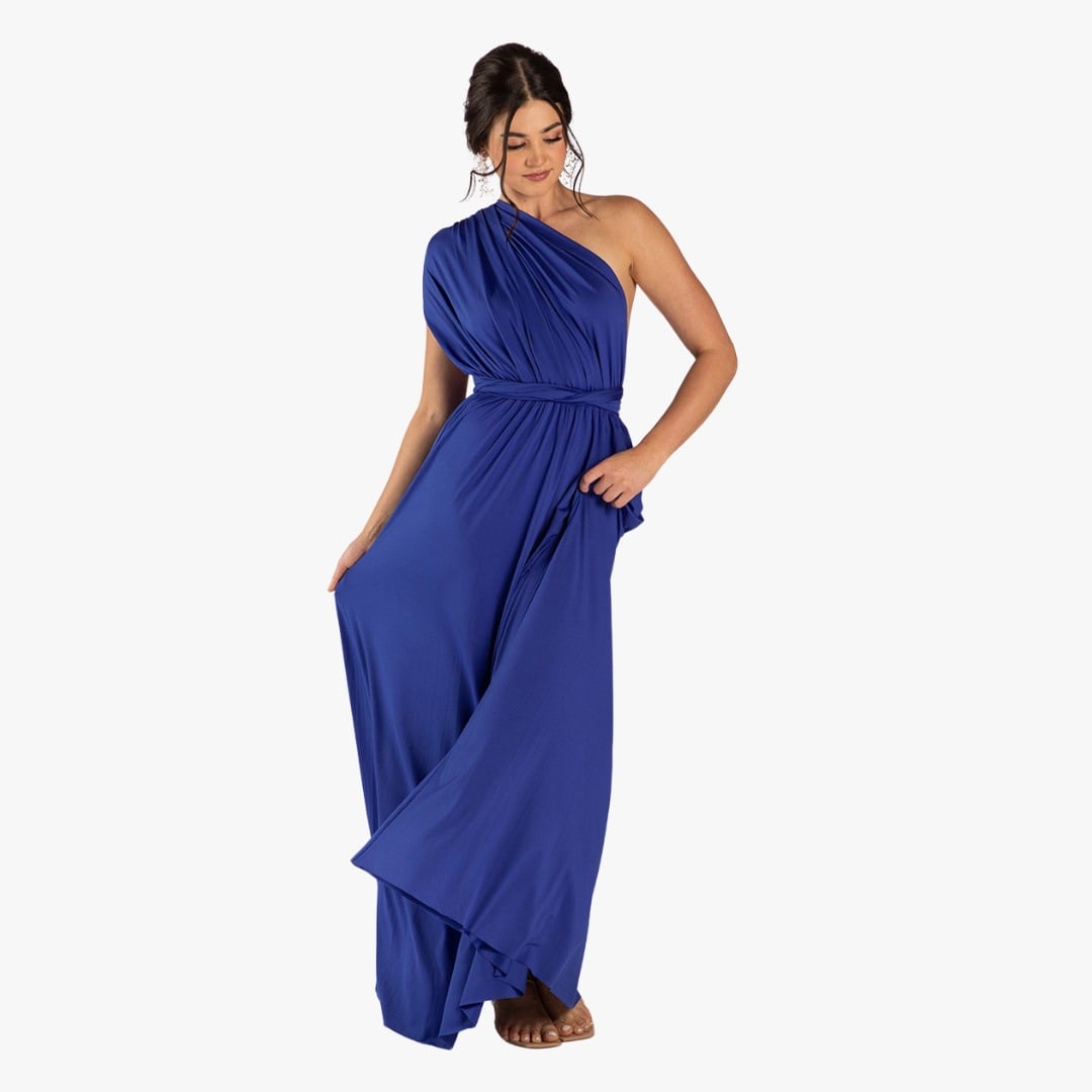 VESTIDO LARGO MUJER KADRIHEL BURDEO IDEAL PARA FIESTA GALA COCTEL BODA VL003 - 1