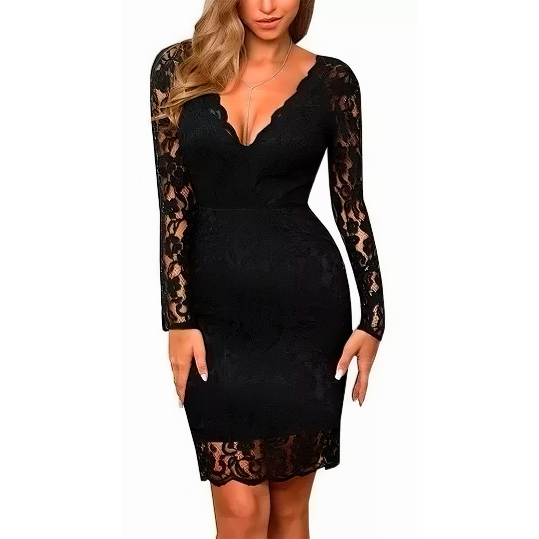 VESTIDO AJUSTADO MUJER KADRIHEL AZUL ELECTRICO IDEAL PARA FIESTA GALA COCTEL BODA AJ005 - 1