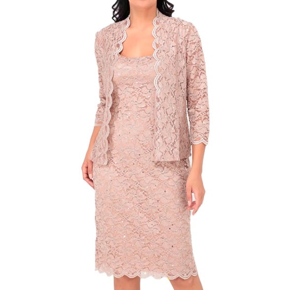 VESTIDO AJUSTADO MUJER KADRIHEL BURDEO MAS TAPADO IDEAL PARA FIESTA GALA COCTEL BODA AJ007 - 1