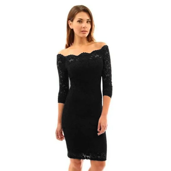 VESTIDO AJUSTADO MUJER KADRIHEL BURDEO IDEAL PARA FIESTA GALA COCTEL BODA VJ002 - 1