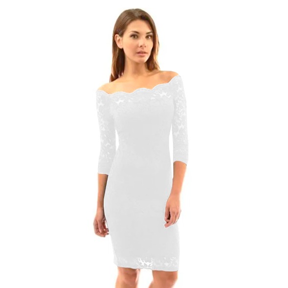 VESTIDO AJUSTADO MUJER KADRIHEL BURDEO IDEAL PARA FIESTA GALA COCTEL BODA VJ002 - 1