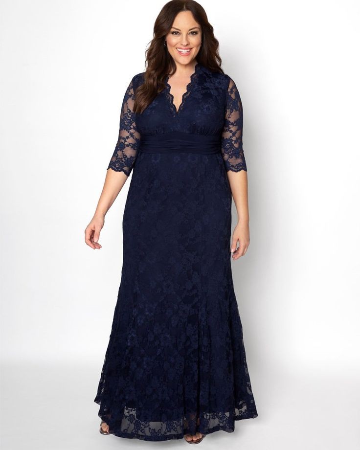 VESTIDO LARGO MUJER KADRIHEL NEGRO TODO DE ENCAJE IDEAL PARA FIESTA GALA COCTEL BODA VL009 - 1