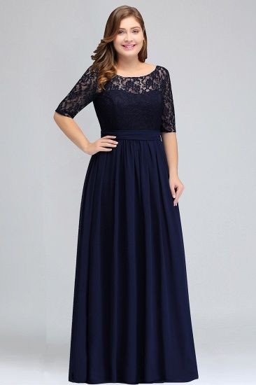 VESTIDO LARGO MUJER KADRIHEL NEGRO ENCAJE GASA IDEAL PARA FIESTA GALA COCTEL BODA VL010 - 1