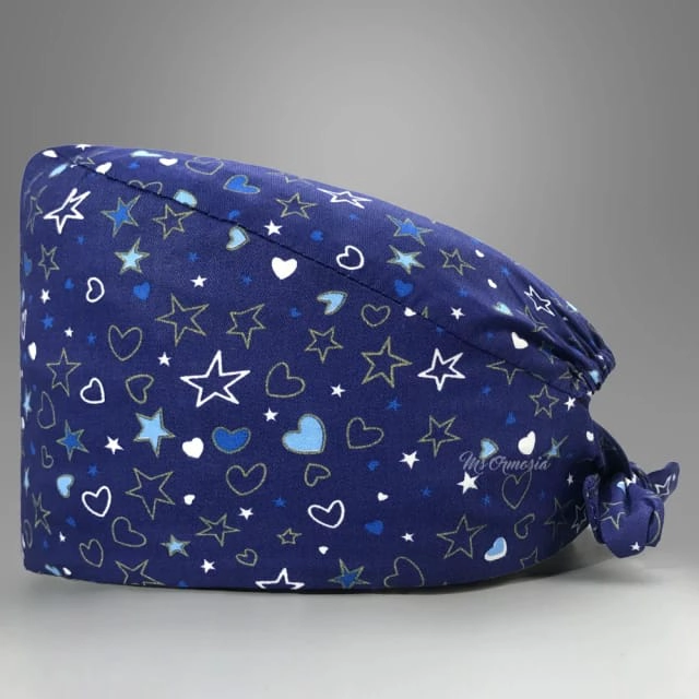 COFIA CLINICA GORRO QUIRURGICO DISEÑO CORAZONES Y ESTRELLAS G146 - 1