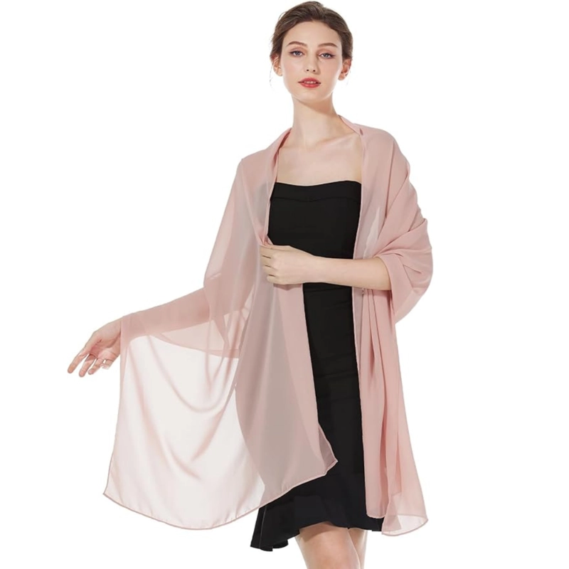 CHAL  CAPA DE GAZA PARA VESTIDO DE FIESTA  TAPADO CH001 - 4