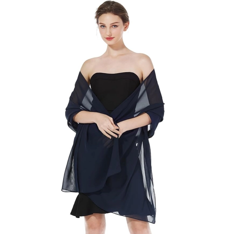 CHAL  CAPA DE GAZA PARA VESTIDO DE FIESTA  TAPADO CH001 - 5