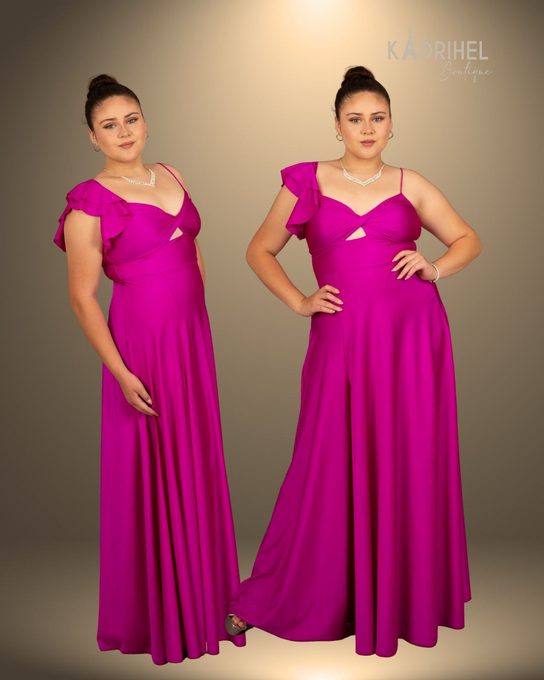 VESTIDO LARGO IDEAL PARA FIESTA GALA GRADUACION MODELO V102 - 1