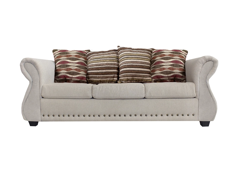 SOFÁ CASA WOW DECO ROMA 3 CUERPOS BEIGE - 1