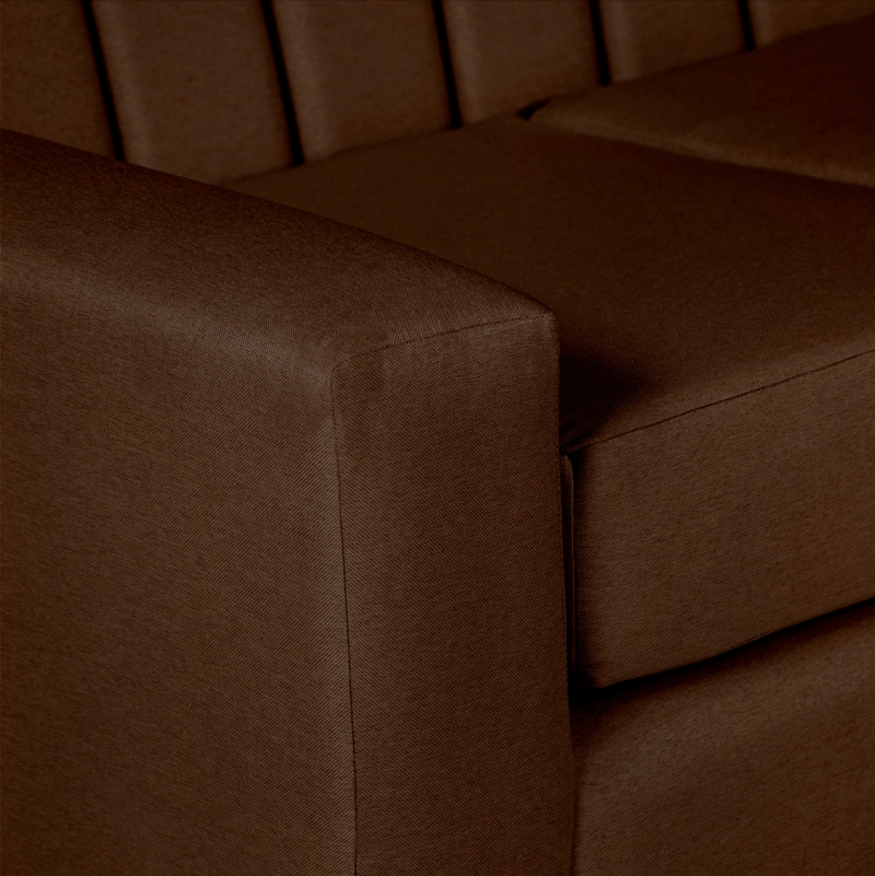 JUEGO DE LIVING CASA WOW DECO LIVING SENA 3-2 CAFÉ - 8
