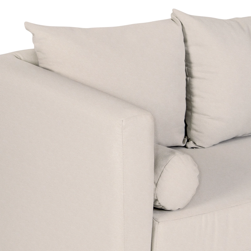 SOFÁ CASA WOW DECO 2 CUERPOS BEIGE RIN - 5
