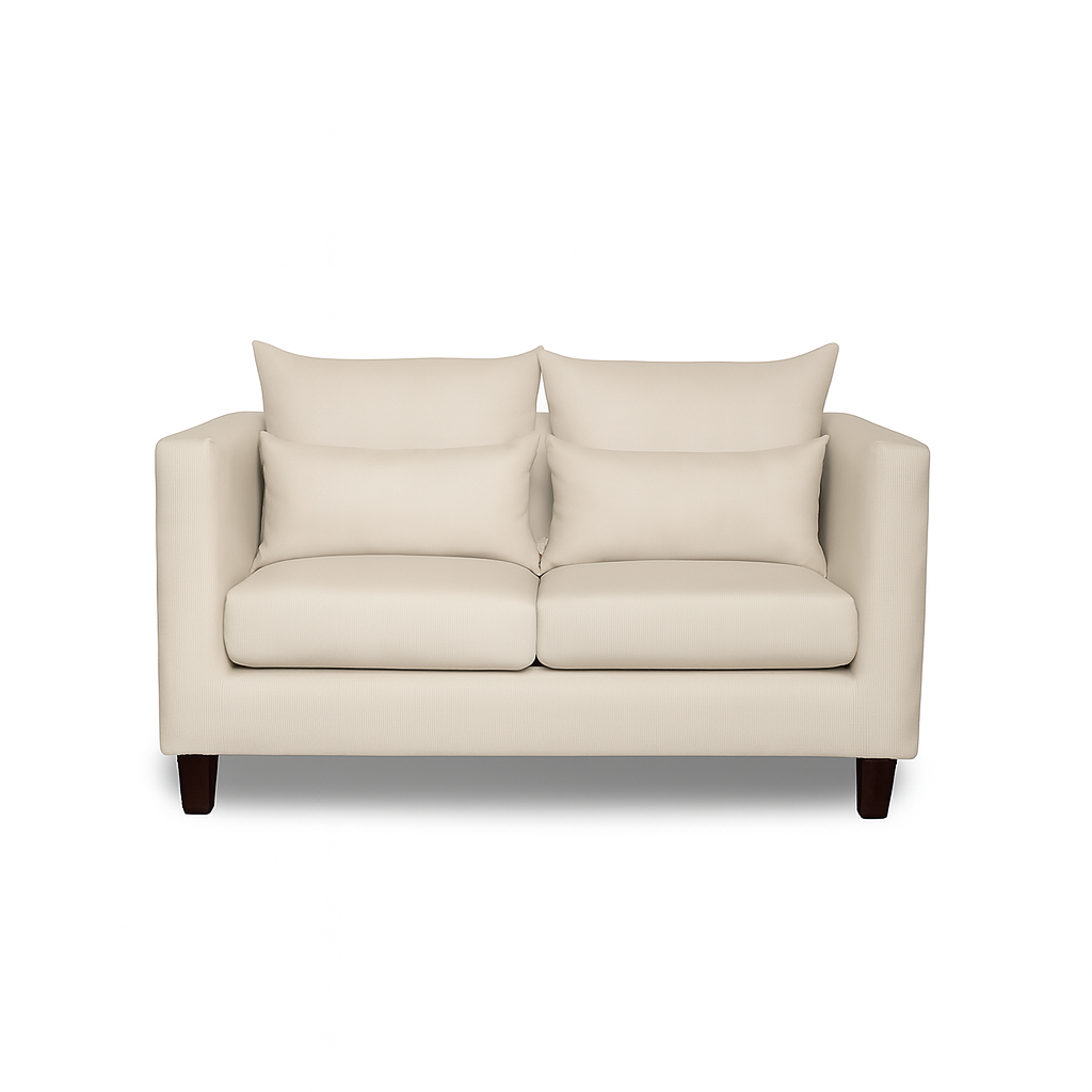 SOFA 3 Y 2 CUERPOS RAGNAR EN TELA TELA BEIGE, SET PARA LIVING - 9