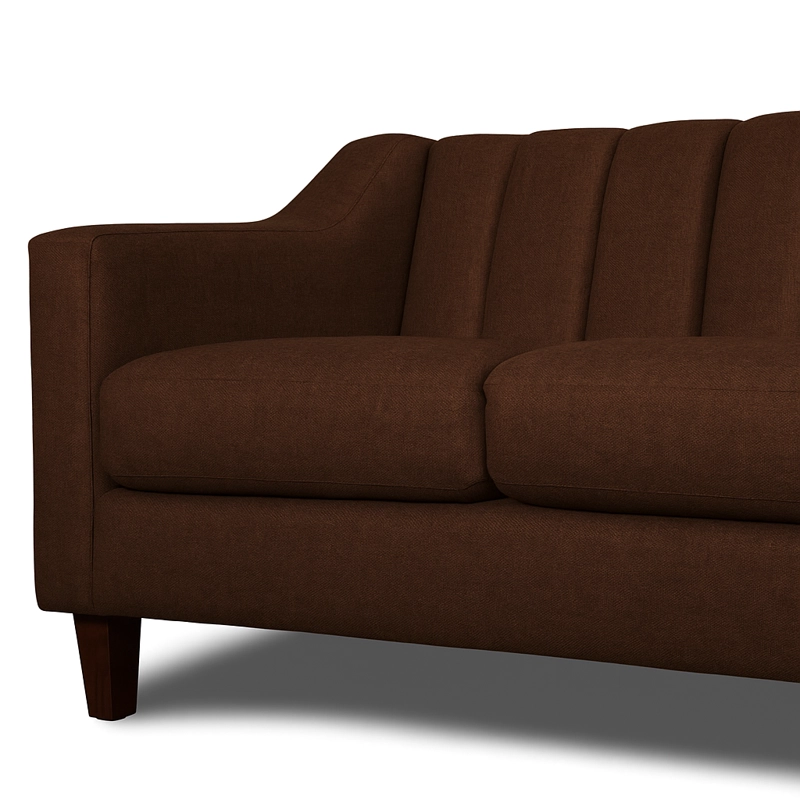 SOFA 3 Y 2 CUERPOS RAUS EN TELA CAFE, SET PARA LIVING - 12