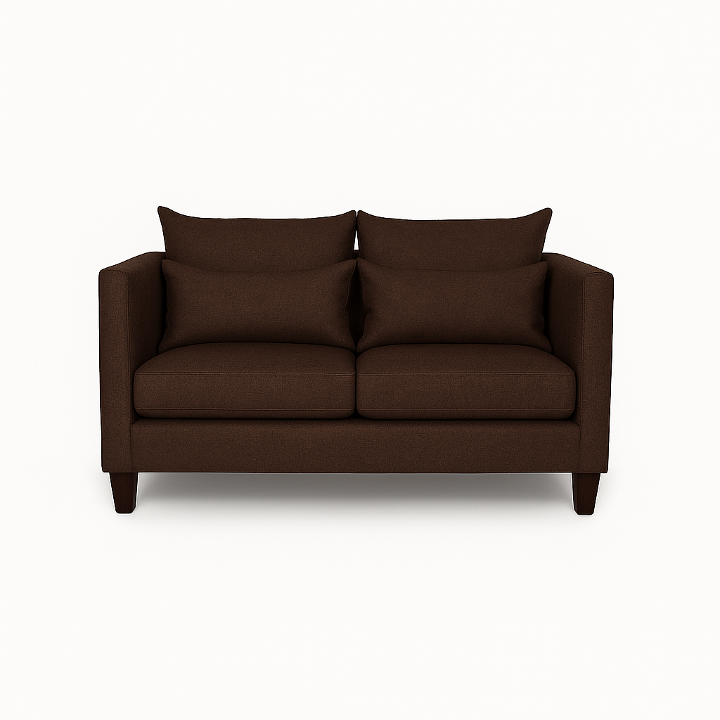 SOFA 3 Y 2 CUERPOS RAGNAR EN TELA CAFE, SET PARA LIVING - 9