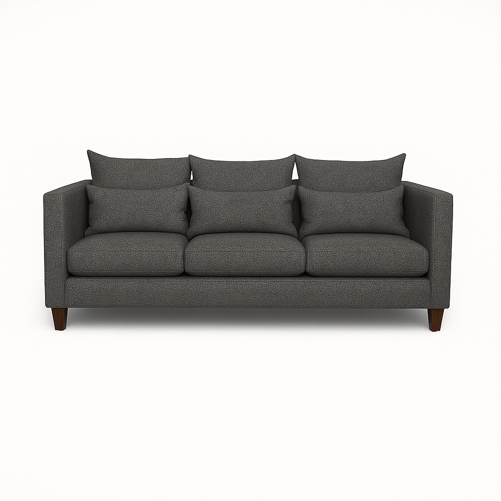 SOFA 3 Y 2 CUERPOS RAGNAR EN TELA GRIS, SET PARA LIVING - 6