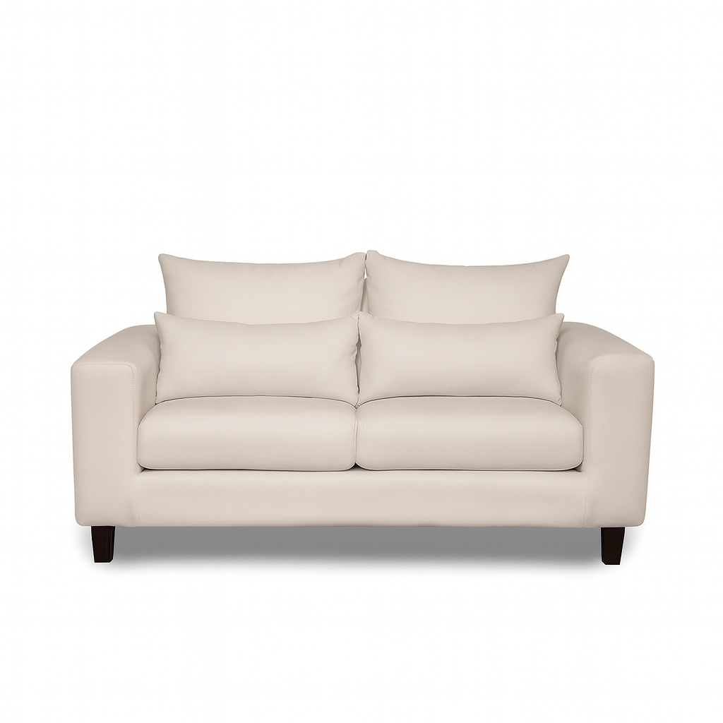 SOFA 3 Y 2 CUERPOS RAMIS EN TELA BEIGE, SET PARA LIVING - 9