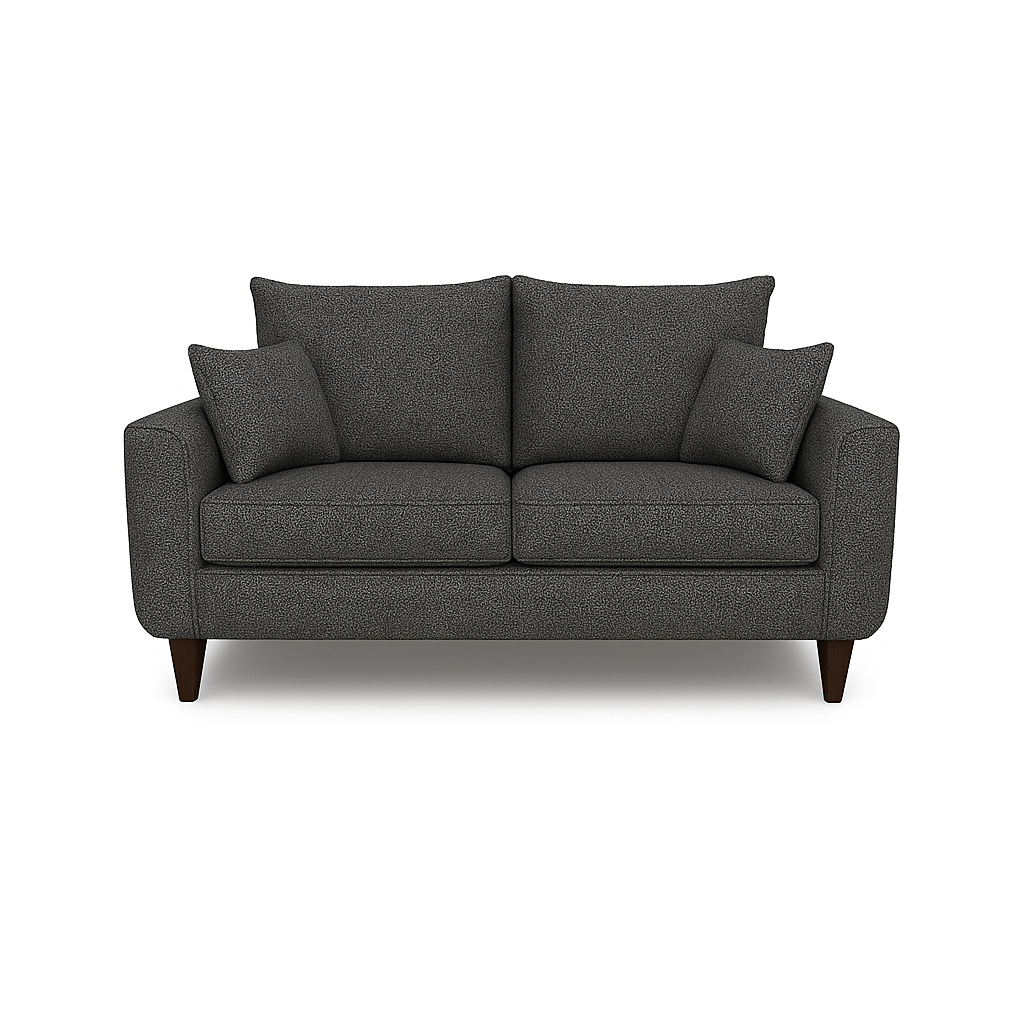 SOFA 3 Y 2 CUERPOS ROQUE EN TELA GRIS, SET PARA LIVING - 10