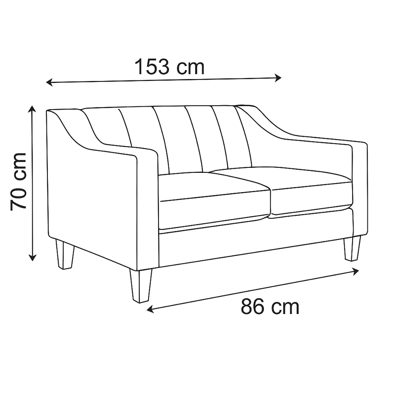SOFA 3 Y 2 CUERPOS RAUS EN TELA GRIS, SET PARA LIVING - 4