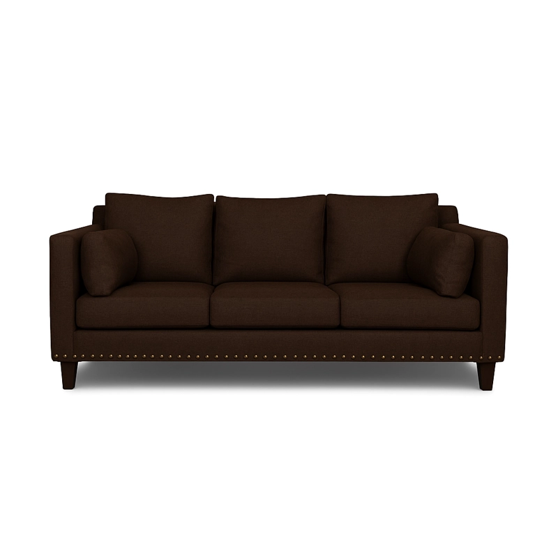 SOFA 3 CUERPOS RIBE CAFE  TELA – CONFORT Y ESTILO PARA TU HOGAR - 4